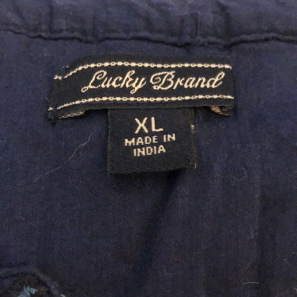 Lucky Brand bohemian floral print tank top with embroidery accent - Picture 13 of 13